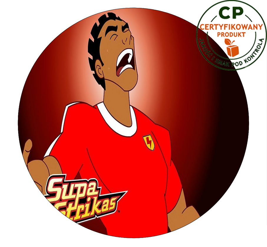 Opłatek na tort Supa Strikas
