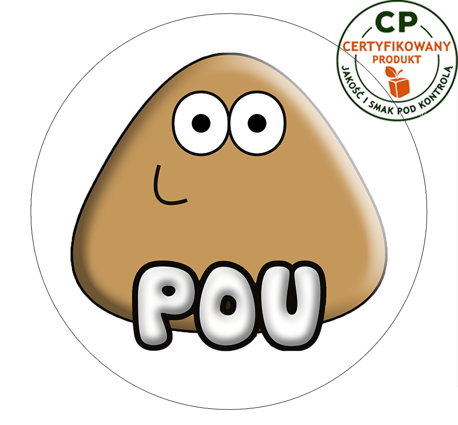 Opłatek na tort Pou