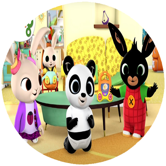 Opłatek na tort Królik Bing