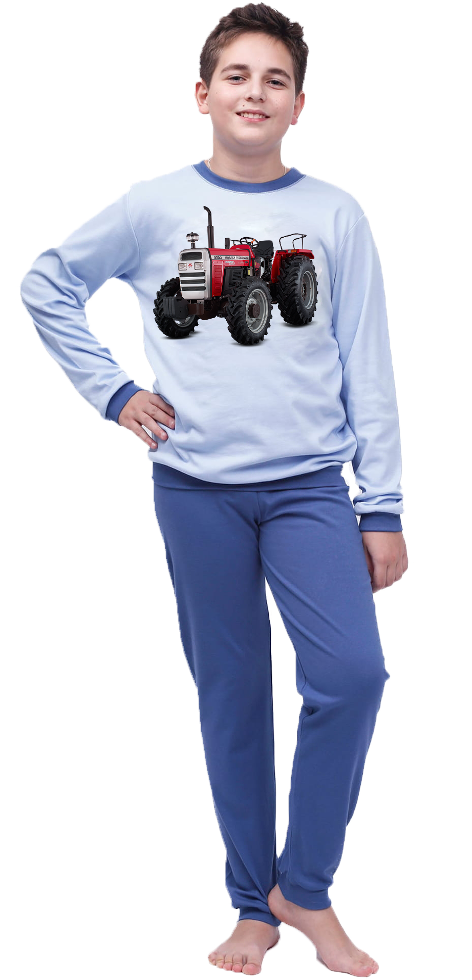 Piżama dziecięca Traktory