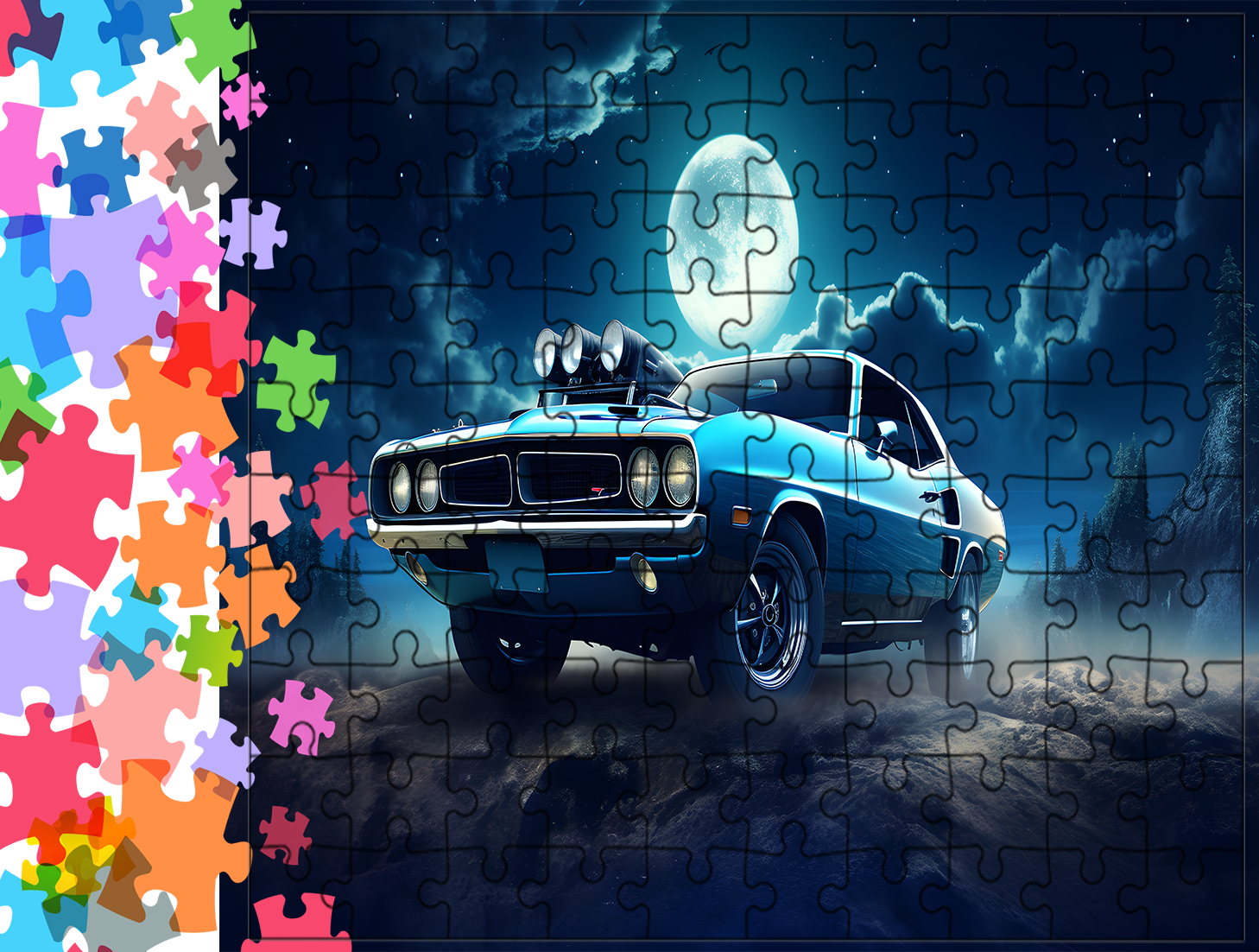 Puzzle tradycyjne Samochody