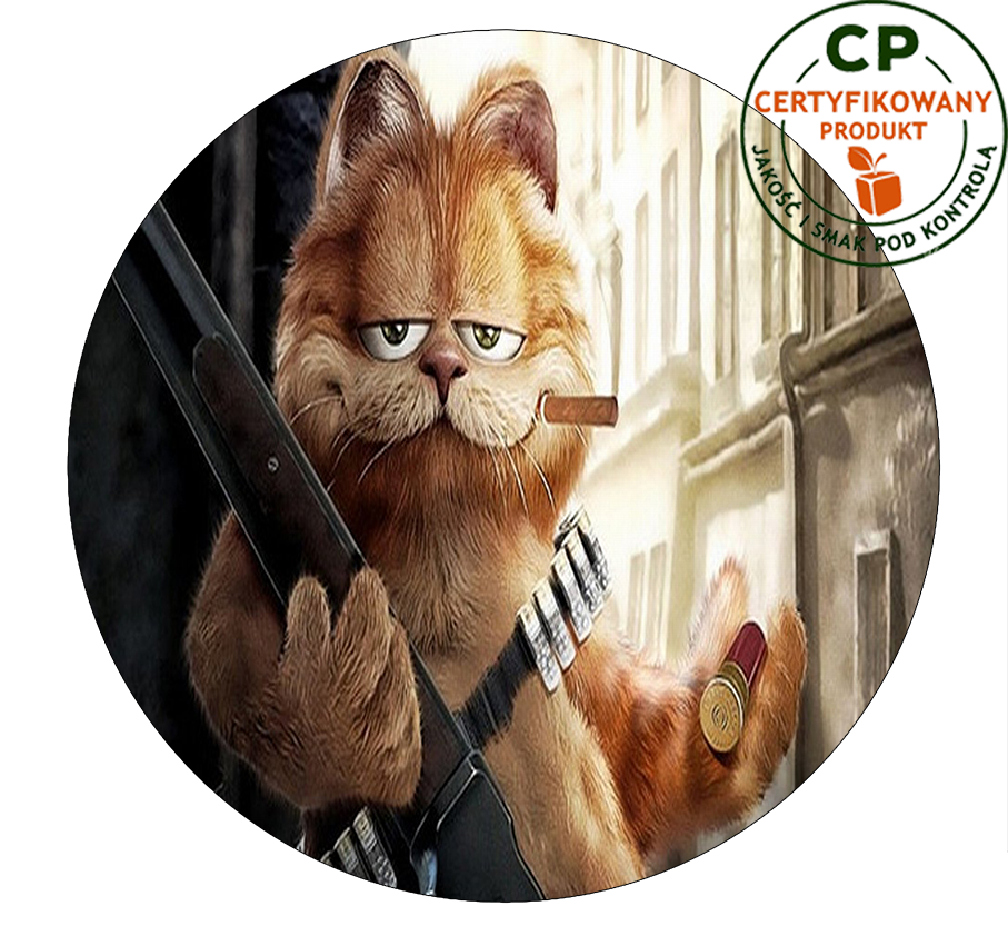 Opłatek na tort Garfield