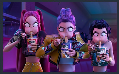 Magnes na lodówkę K-Pop Demon Hunters