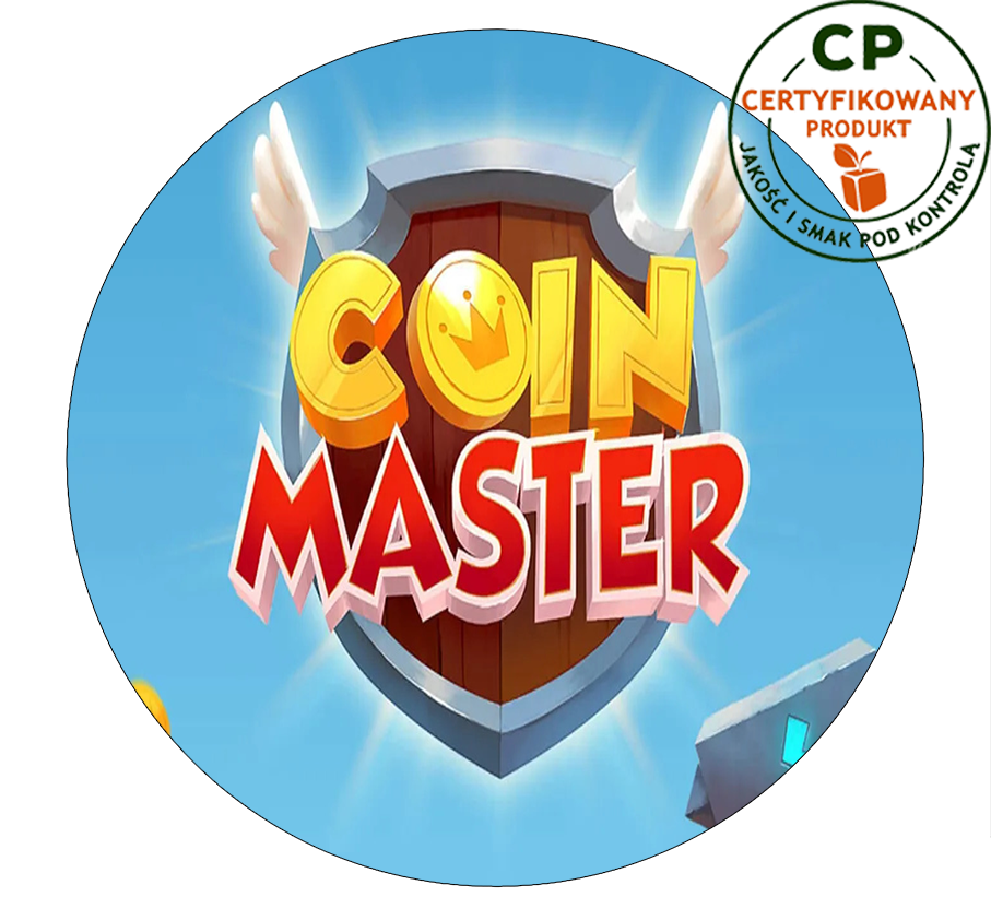 Opłatek na tort Coin Master