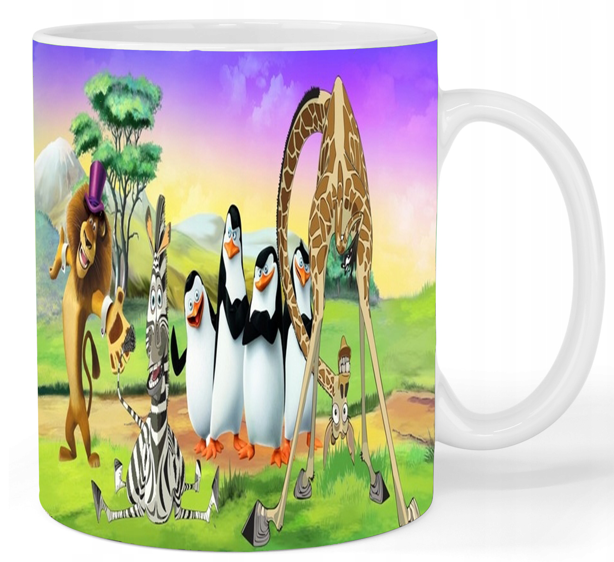 Kubek ceramiczny Pingwiny z Madagaskaru