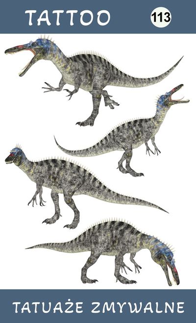 Tatuaże zmywalne Dinozaury