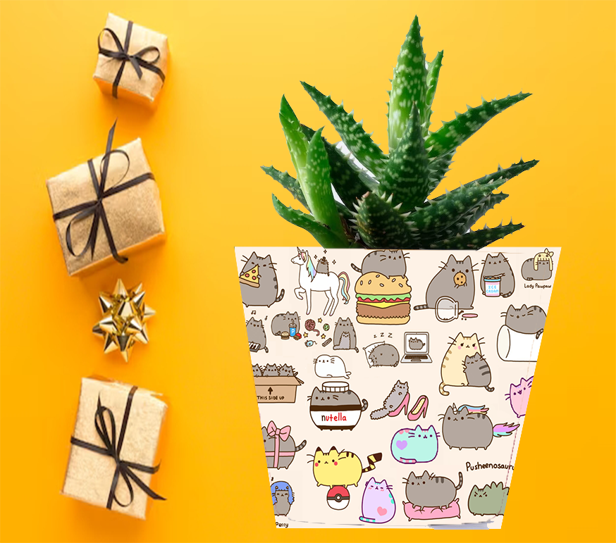 Doniczka do kwiatów/roślin - Pusheen - Kotek