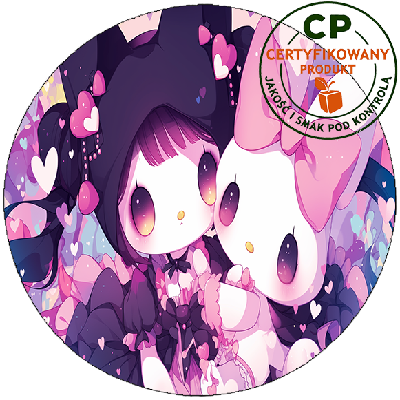 Opłatek na tort Kuromi