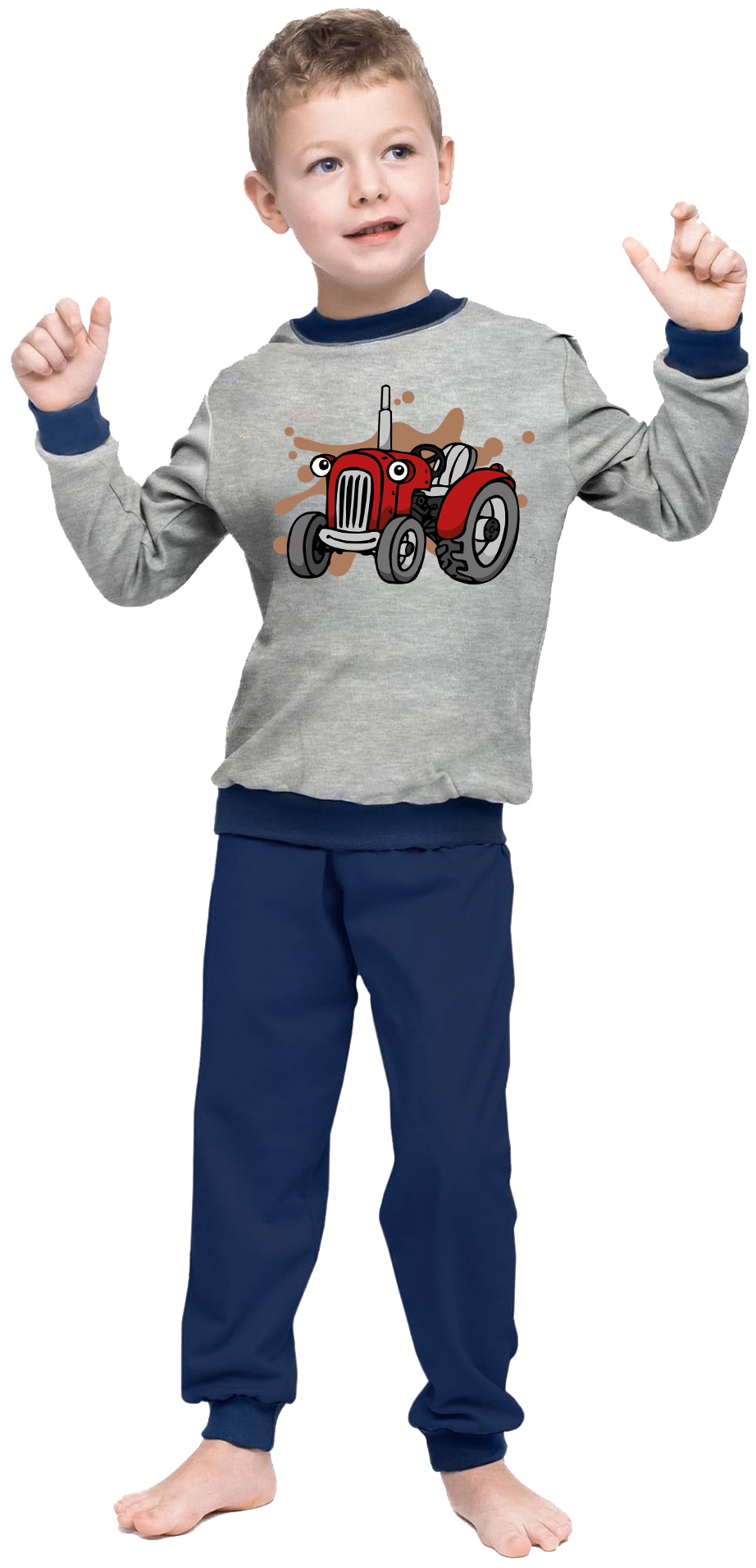 Piżama dziecięca Traktory