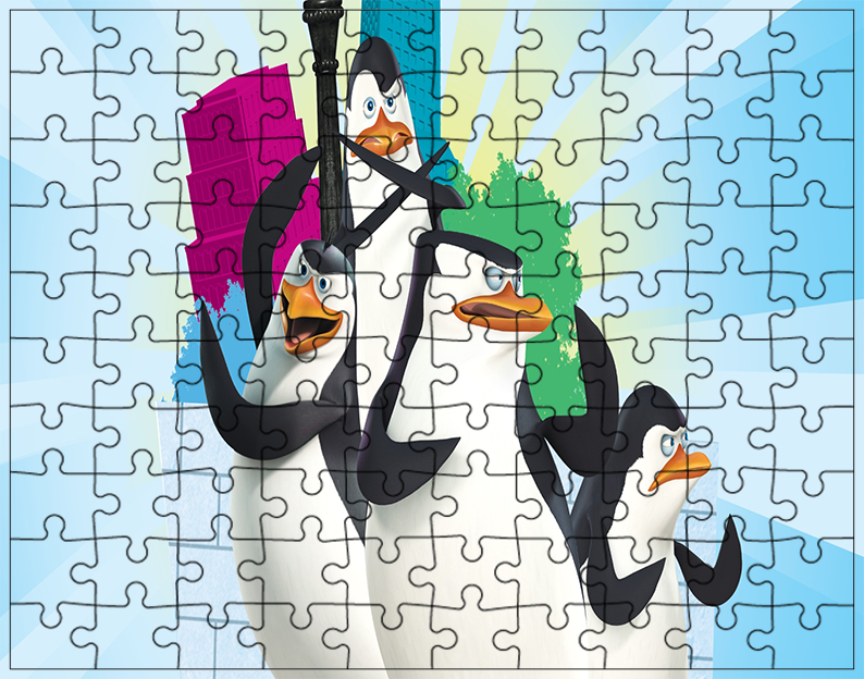 Puzzle Pingwiny z Madagaskaru