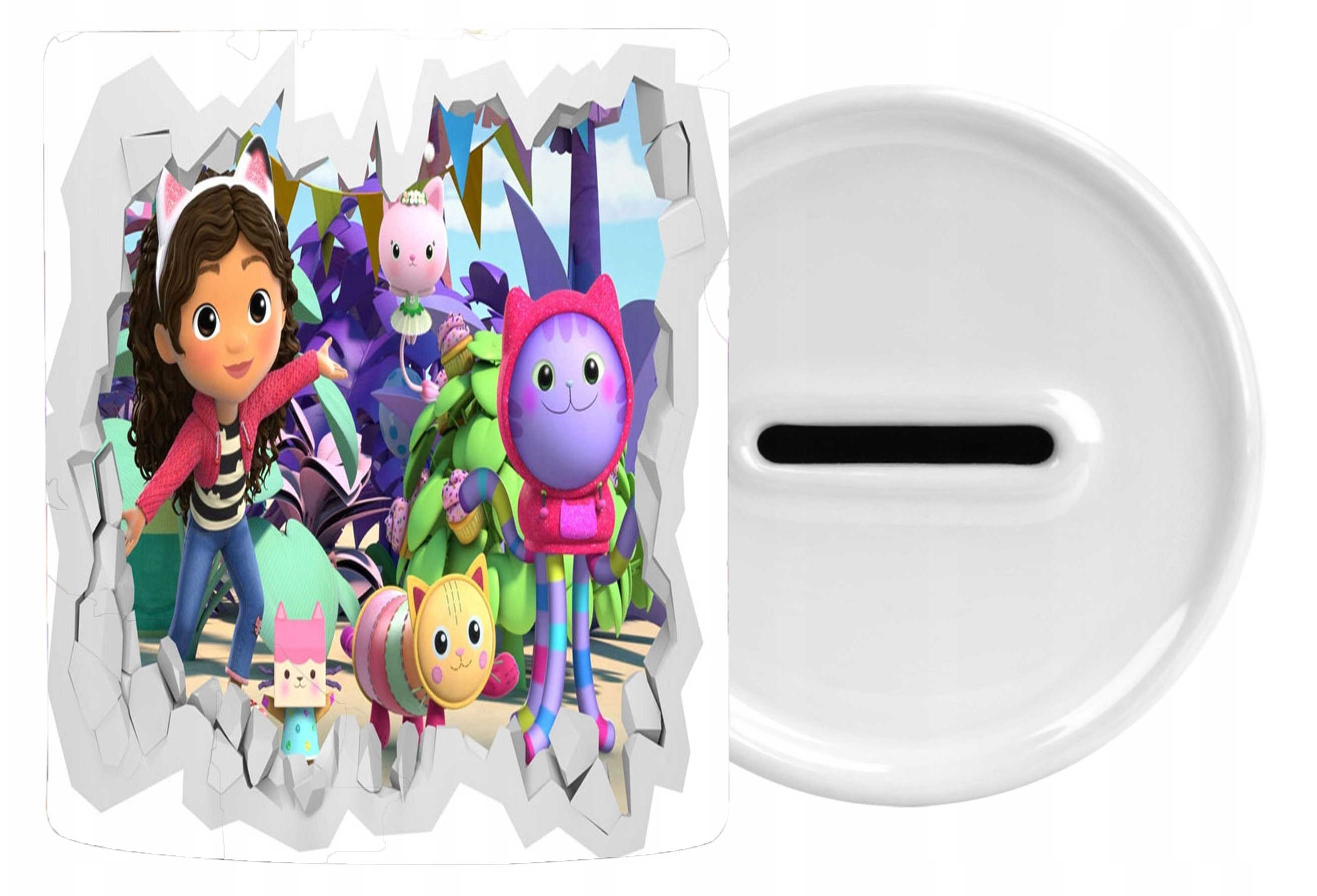 Skarbonka Ceramiczna Koci Domek Gabi