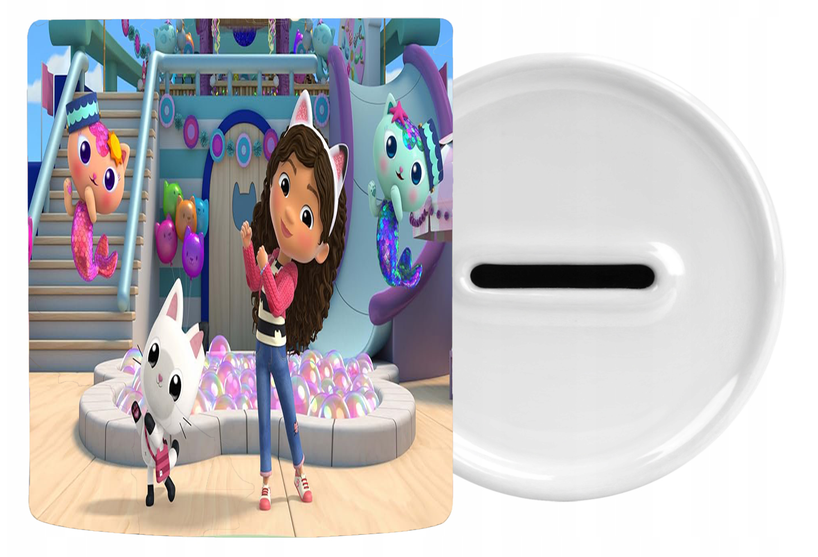 Skarbonka Ceramiczna Koci Domek Gabi