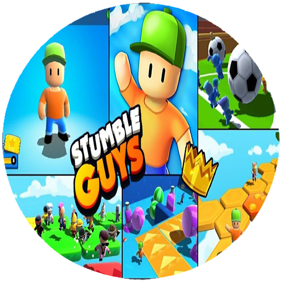 Opłatek na tort Stumble Guys