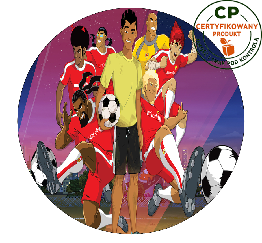 Opłatek na tort Supa Strikas