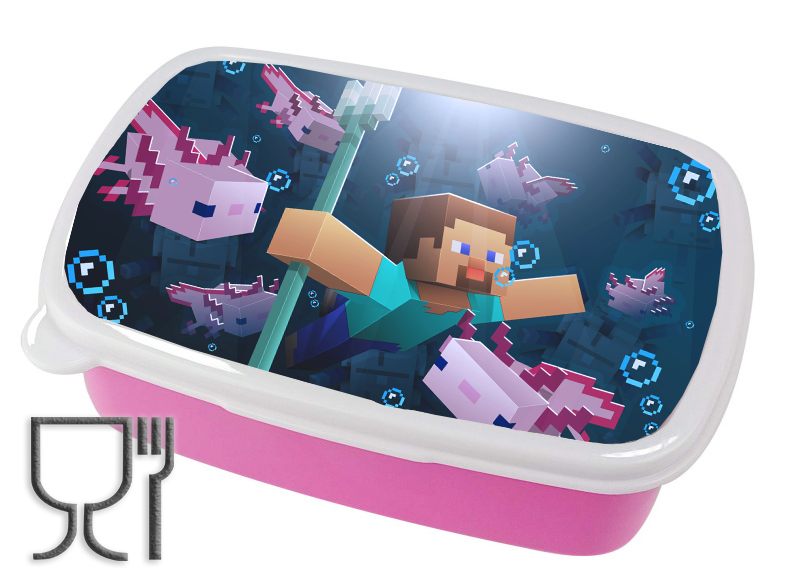 Pojemnik śniadaniowy Axolotl - Minecraft