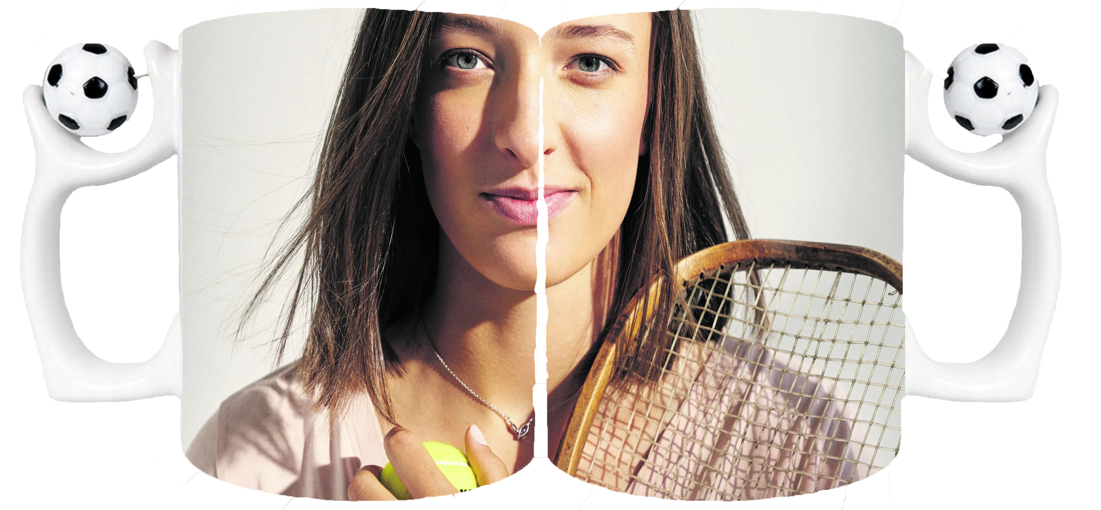 Kubek z uchwytem dla Fana Iga Świątek