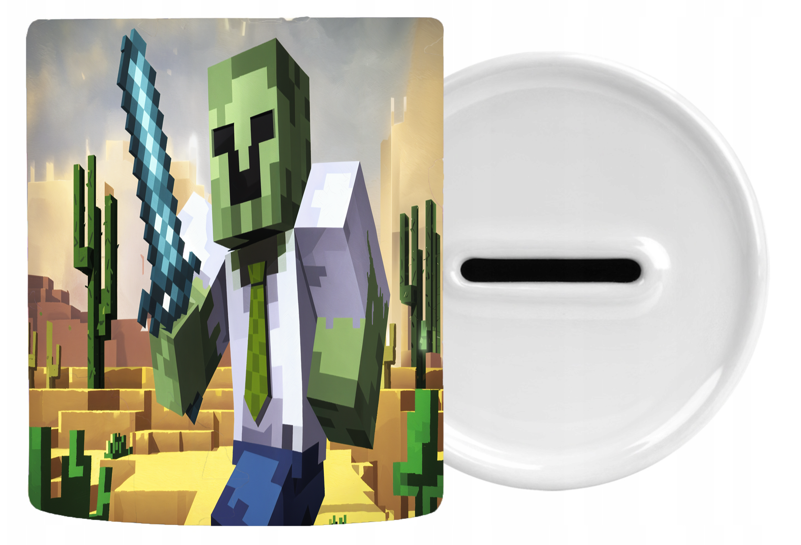 Skarbonka Ceramiczna Minecraft - Nowy Świat