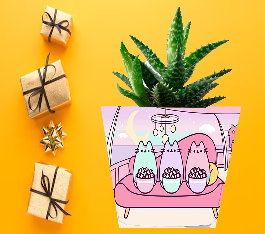 Doniczka do kwiatów/roślin - Pusheen - Kotek