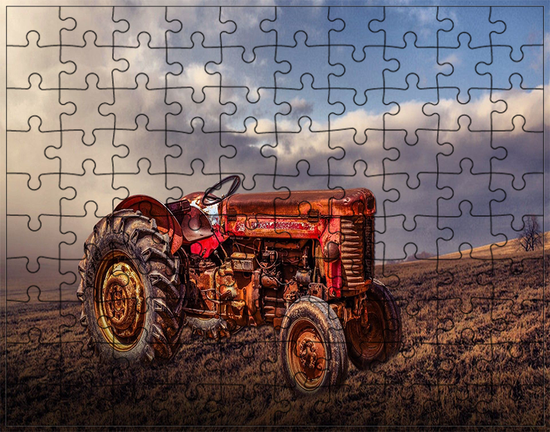 Puzzle Traktor Ciągnik