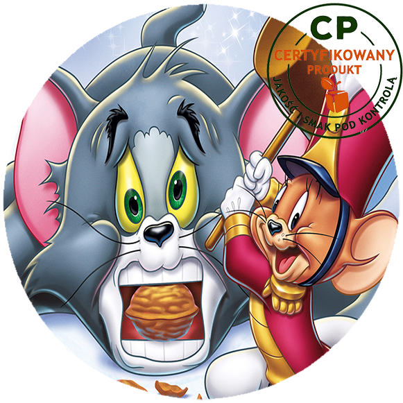 Opłatek na tort Tom i Jerry