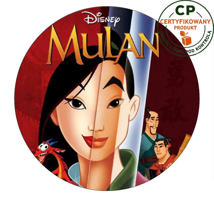 Opłatek na tort Mulan