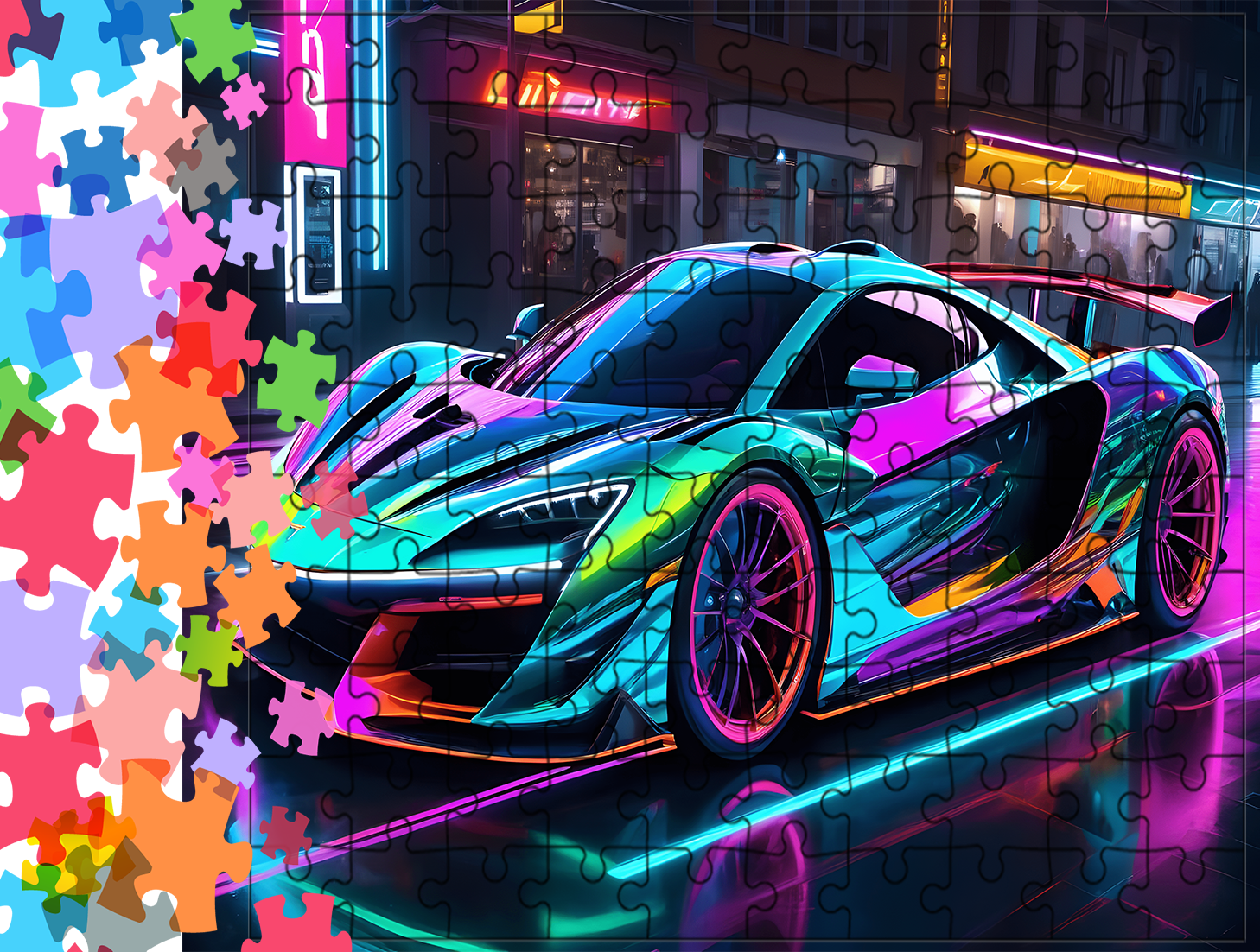 Puzzle tradycyjne Samochody