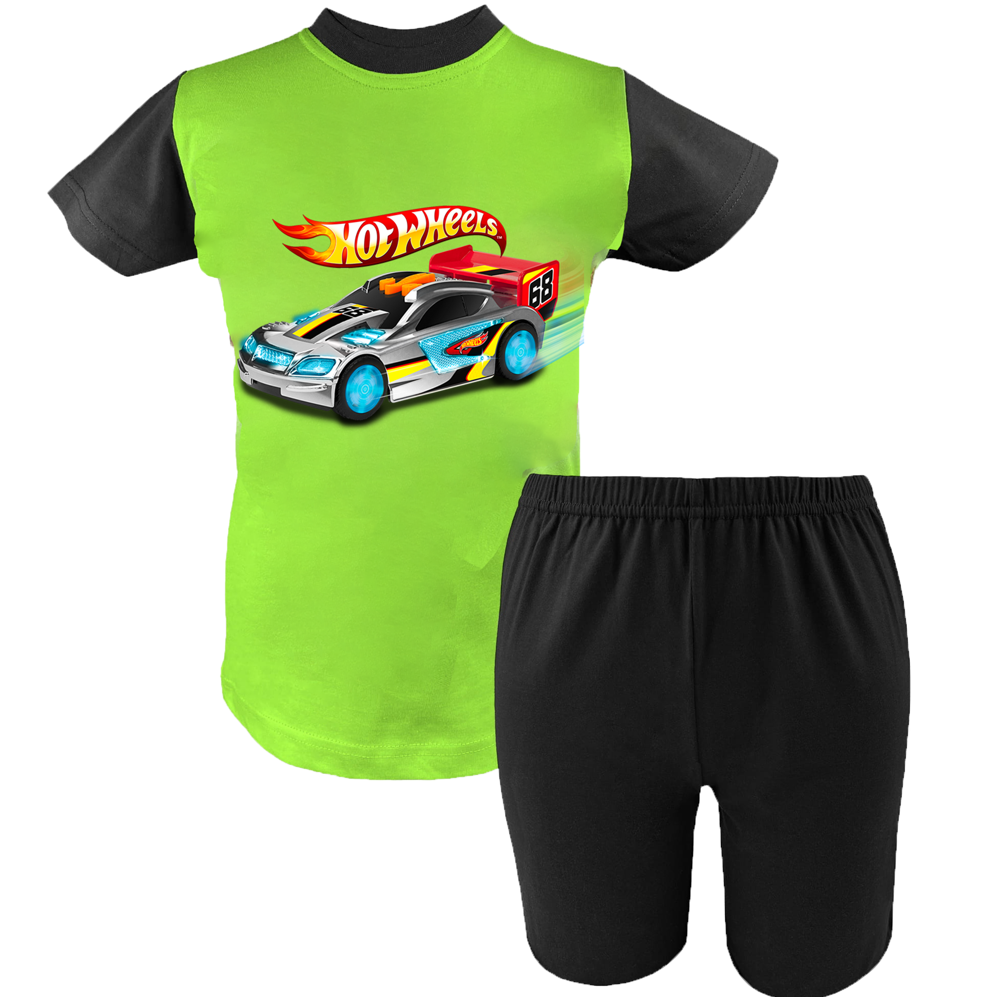 Krótka Piżama dziecięca Hot Wheels