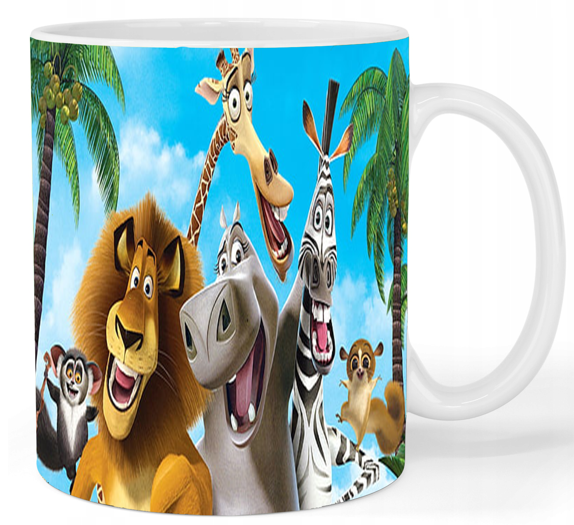 Kubek ceramiczny Pingwiny z Madagaskaru