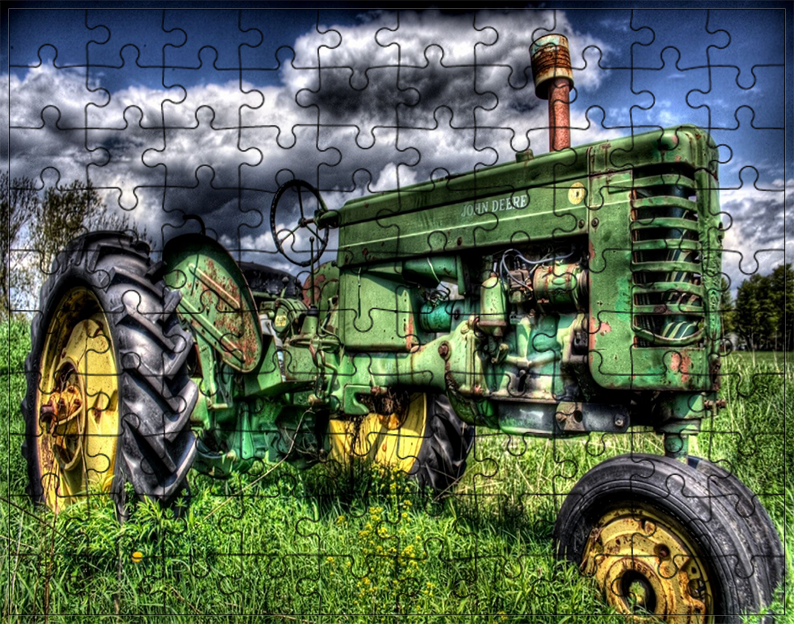 Puzzle Traktor Ciągnik