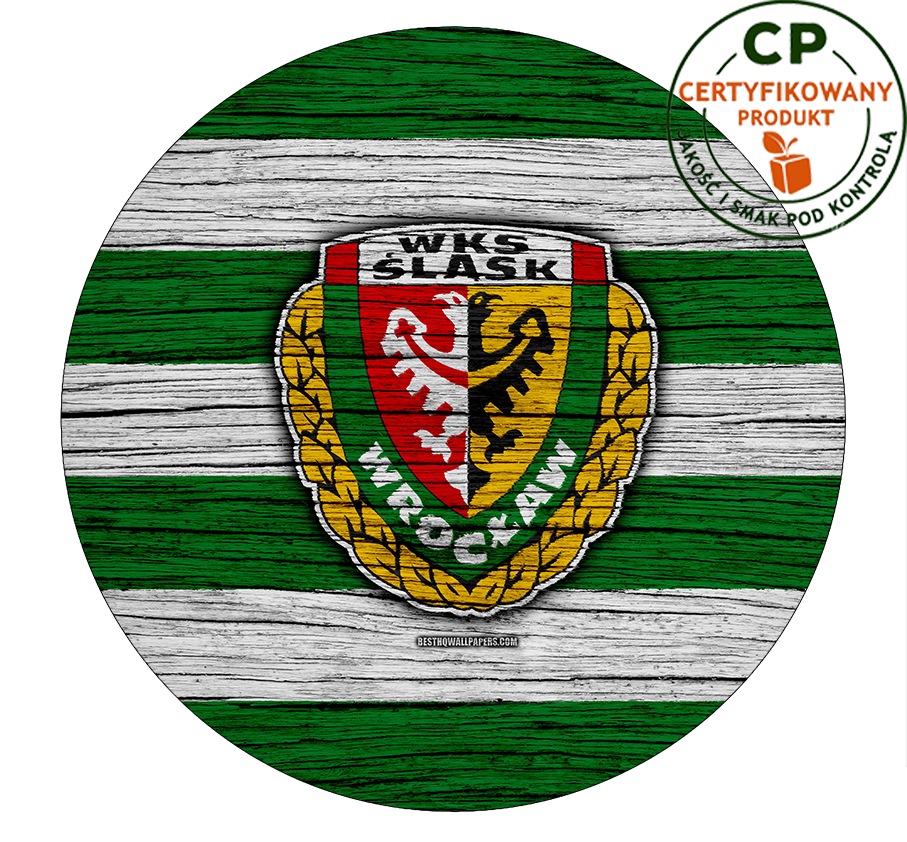 Opłatek na tort WKS Śląsk Wrocław