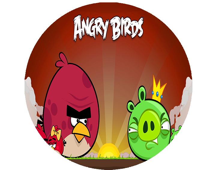 Opłatek na tort Angry Birds