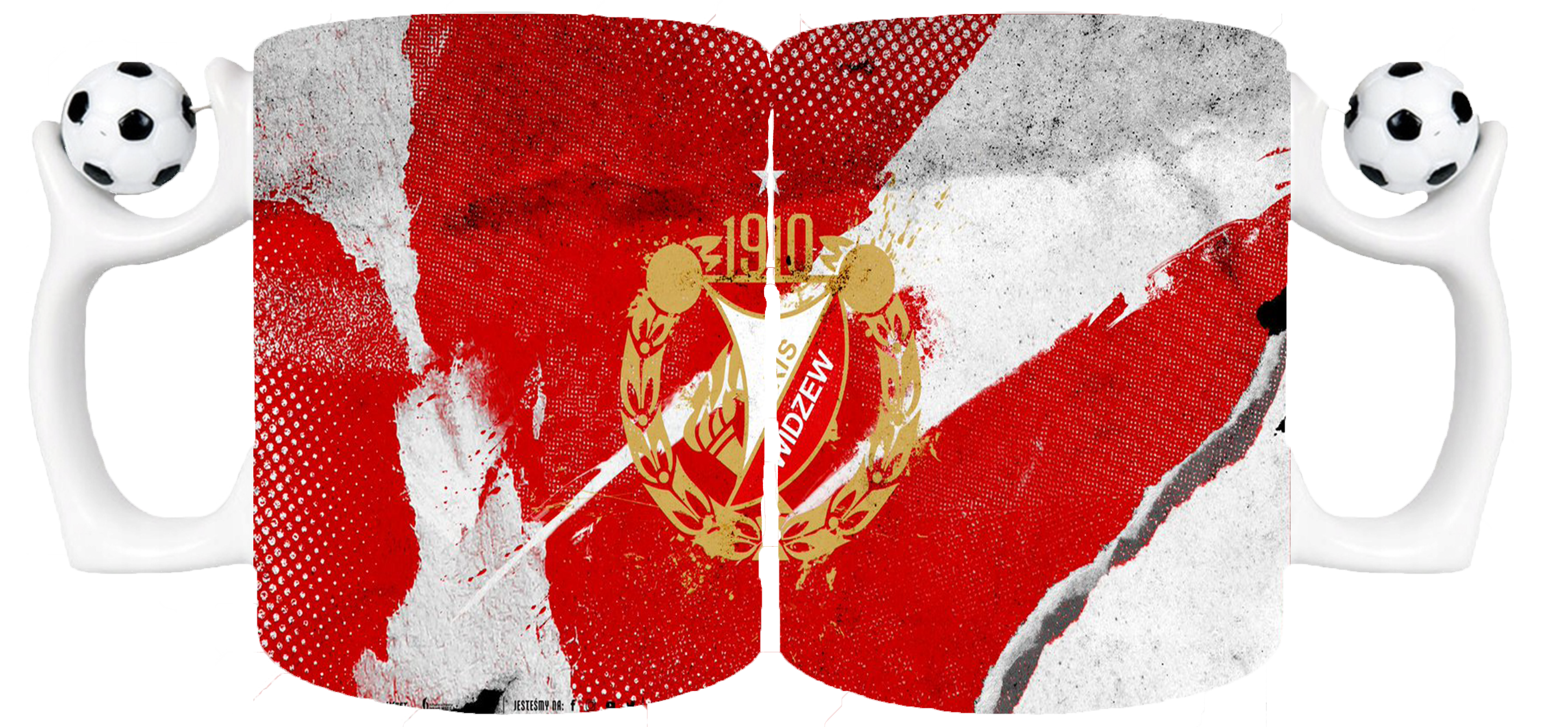 Kubek z piłką dla Fana Widzew Łódź