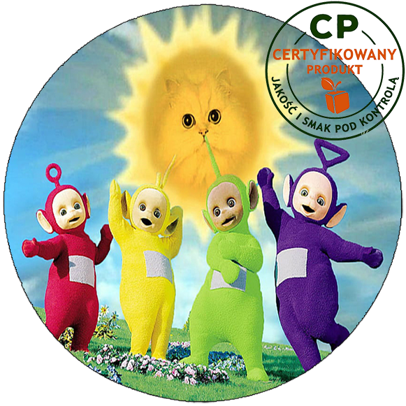 Opłatek na tort - Teletubisie