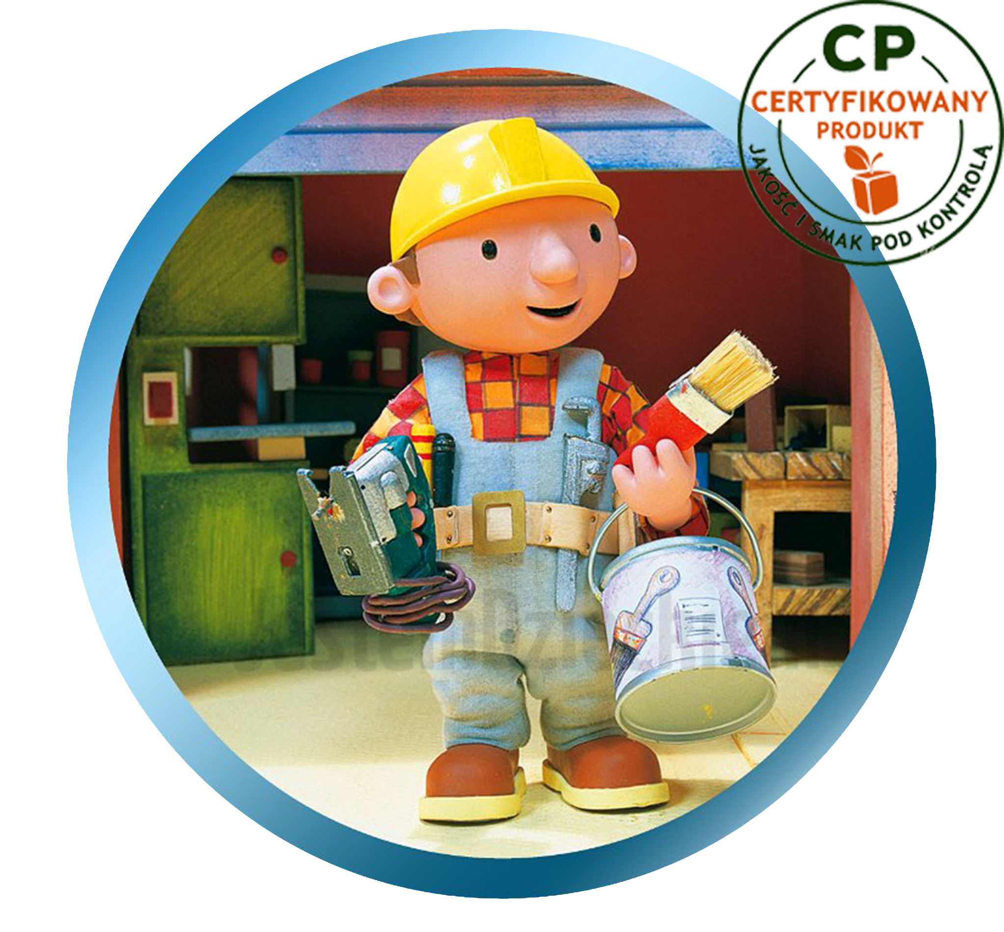 Opłatek na tort Bob Budowniczy