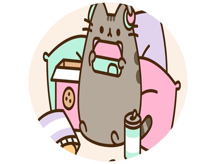 Opłatek na tort Pusheen