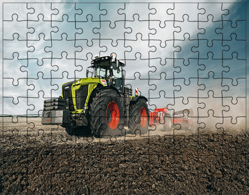 Puzzle Traktor Ciągnik