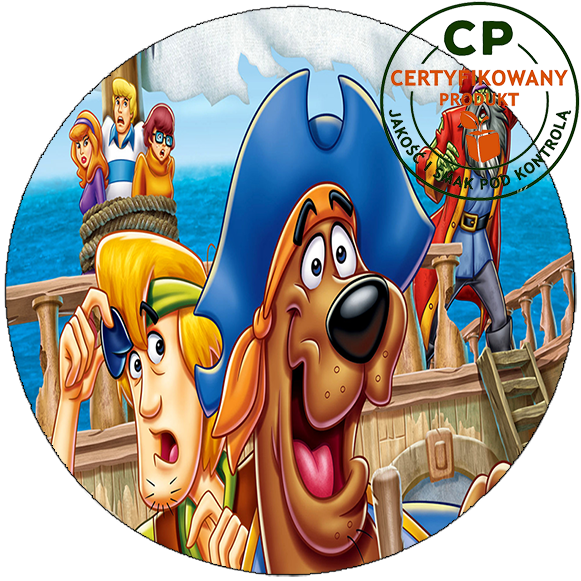 Opłatek na tort - Scoobie Doo