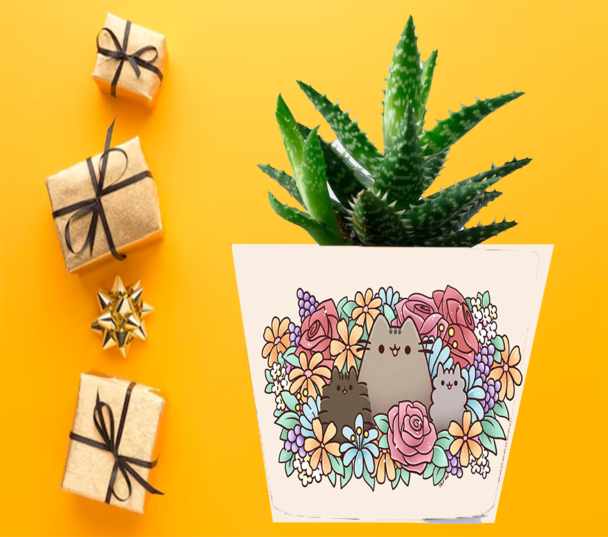 Doniczka do kwiatów/roślin - Pusheen - Kotek