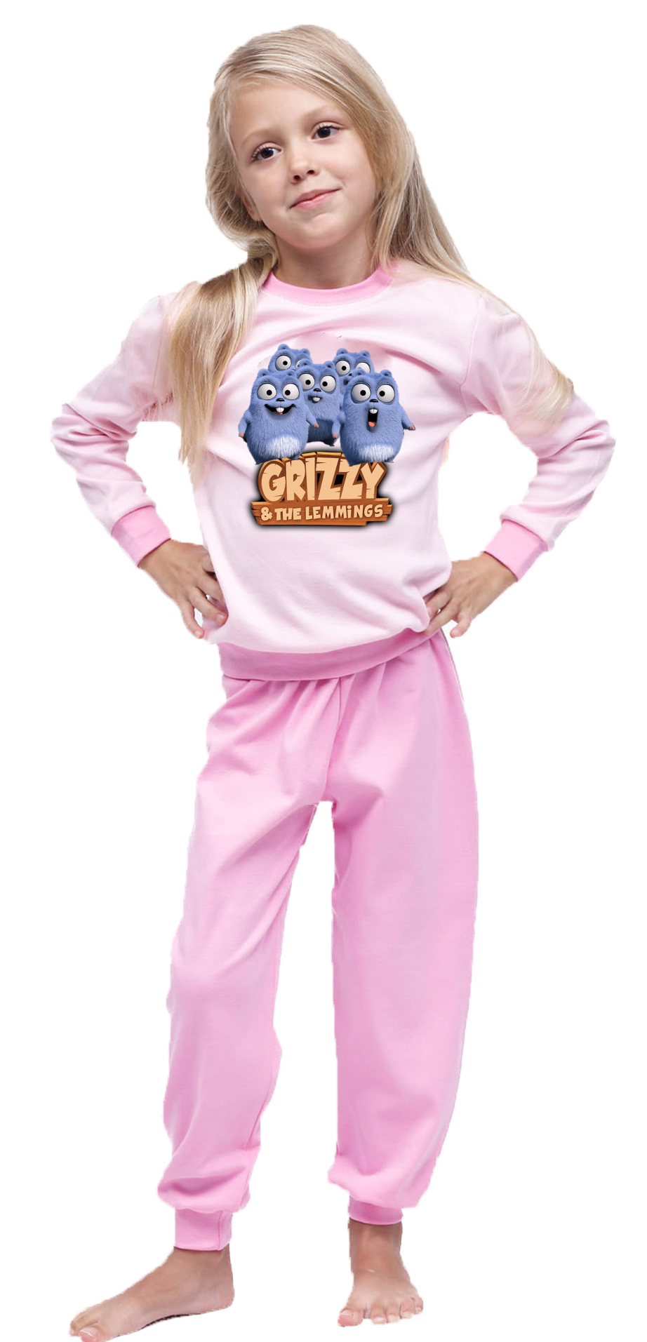 Piżama dziecięca Grizzy i Lemingi