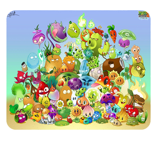 Podkładka pod myszkę Plants vs Zombie