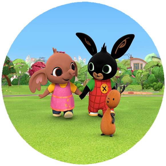 Opłatek na tort Królik Bing