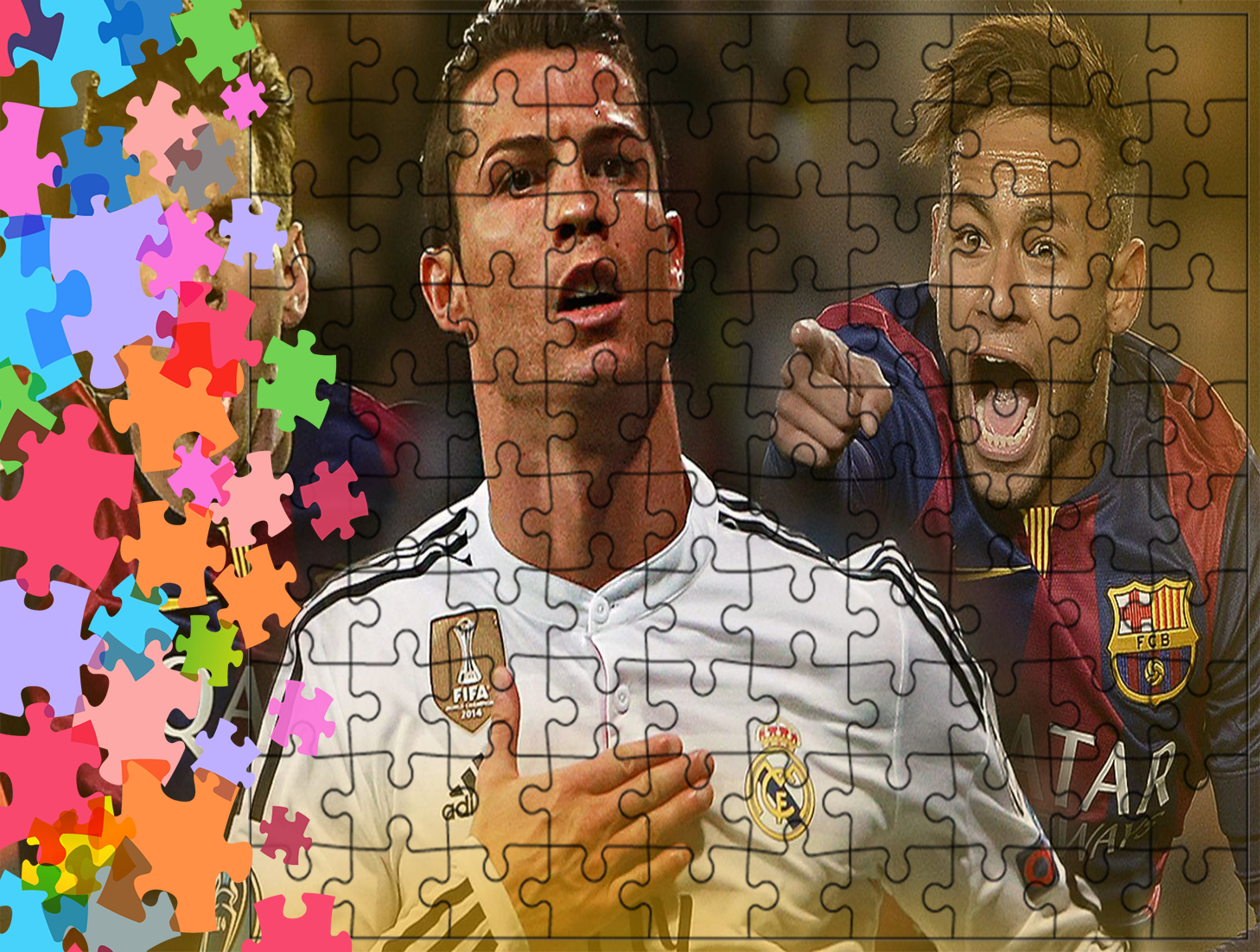 Puzzle tradycyjne - Ronaldo Messi Neymar