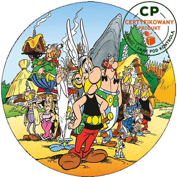 Opłatek waflowy na tort - ASTERIX & OBELIX