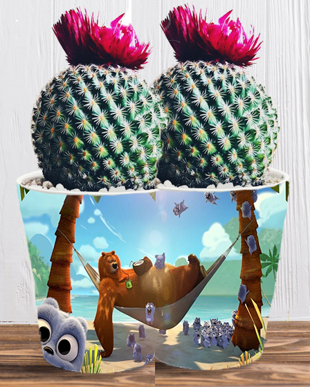 Doniczka do kwiatów/roślin - Grizzy i Lemingi