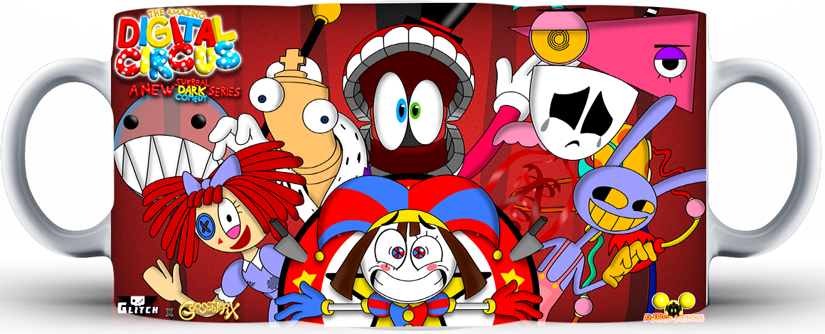 Kubek ceramiczny The Amazing Digital Circus - Niesamowity cyfrowy cyrk