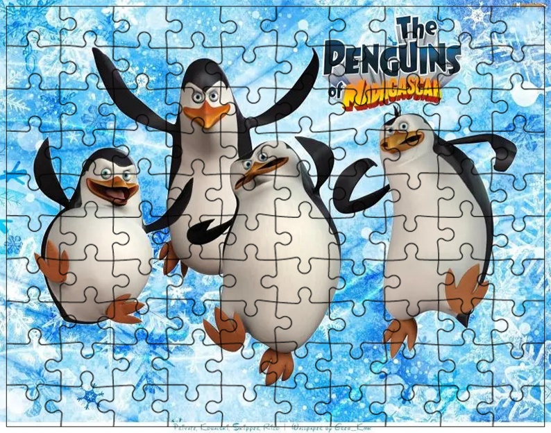 Puzzle Pingwiny z Madagaskaru