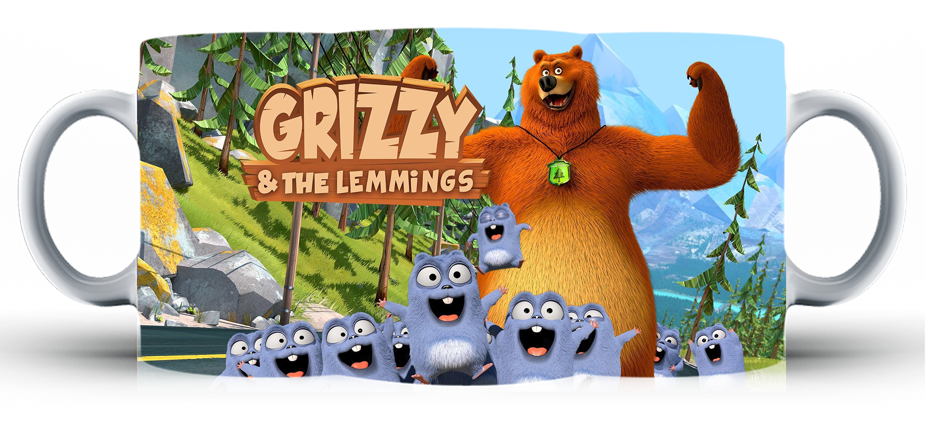 Kubek ceramiczny Grizzy i Lemingi