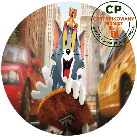 Opłatek na tort Tom i Jerry