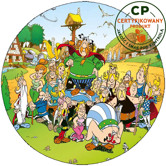 Opłatek waflowy na tort - ASTERIX & OBELIX