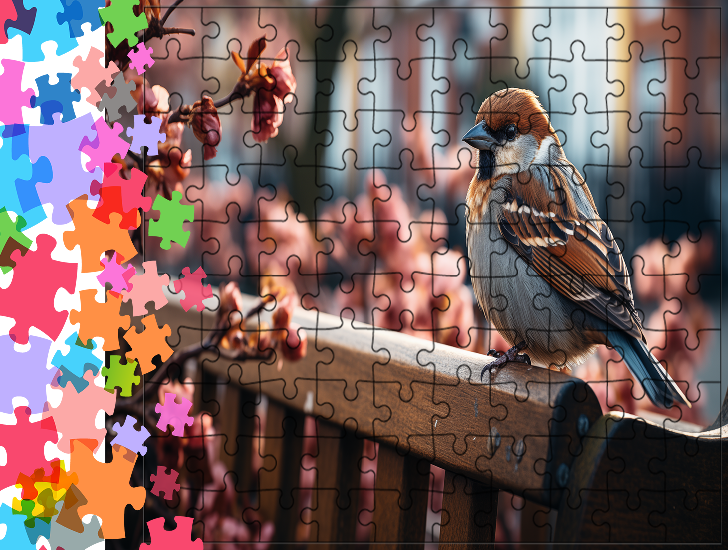 Puzzle tradycyjne Zwierzęta - Ptak